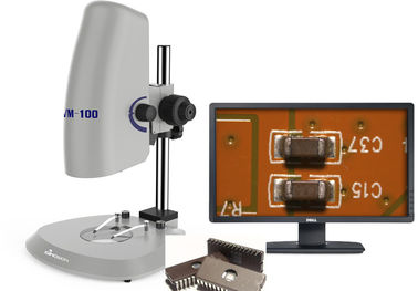 China Microscopio video de la medida de la ampliación de la iluminación del LED de la imagen grande del claro con la cámara proveedor